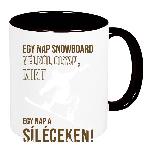 Színes fülű és belsejű bögre