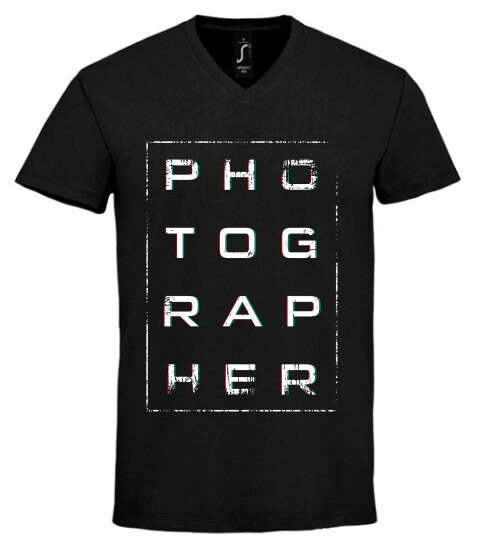 Unisex V nyakú póló