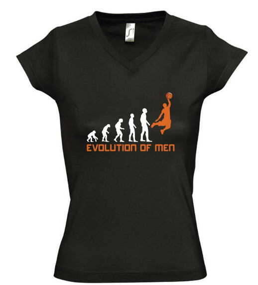 Női V nyakú póló