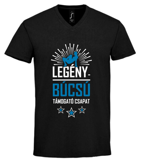 Unisex V nyakú póló