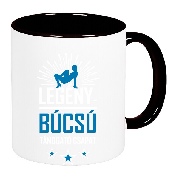 Színes fülű és belsejű bögre