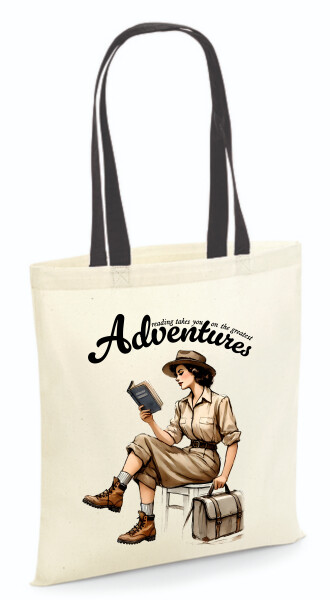 Vászontáska - színes fülű 