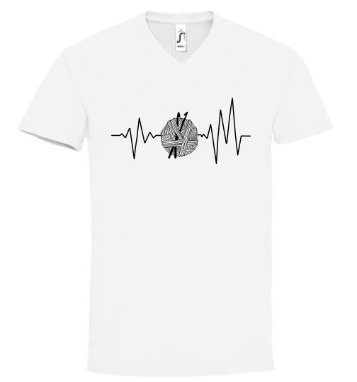 Unisex V nyakú póló