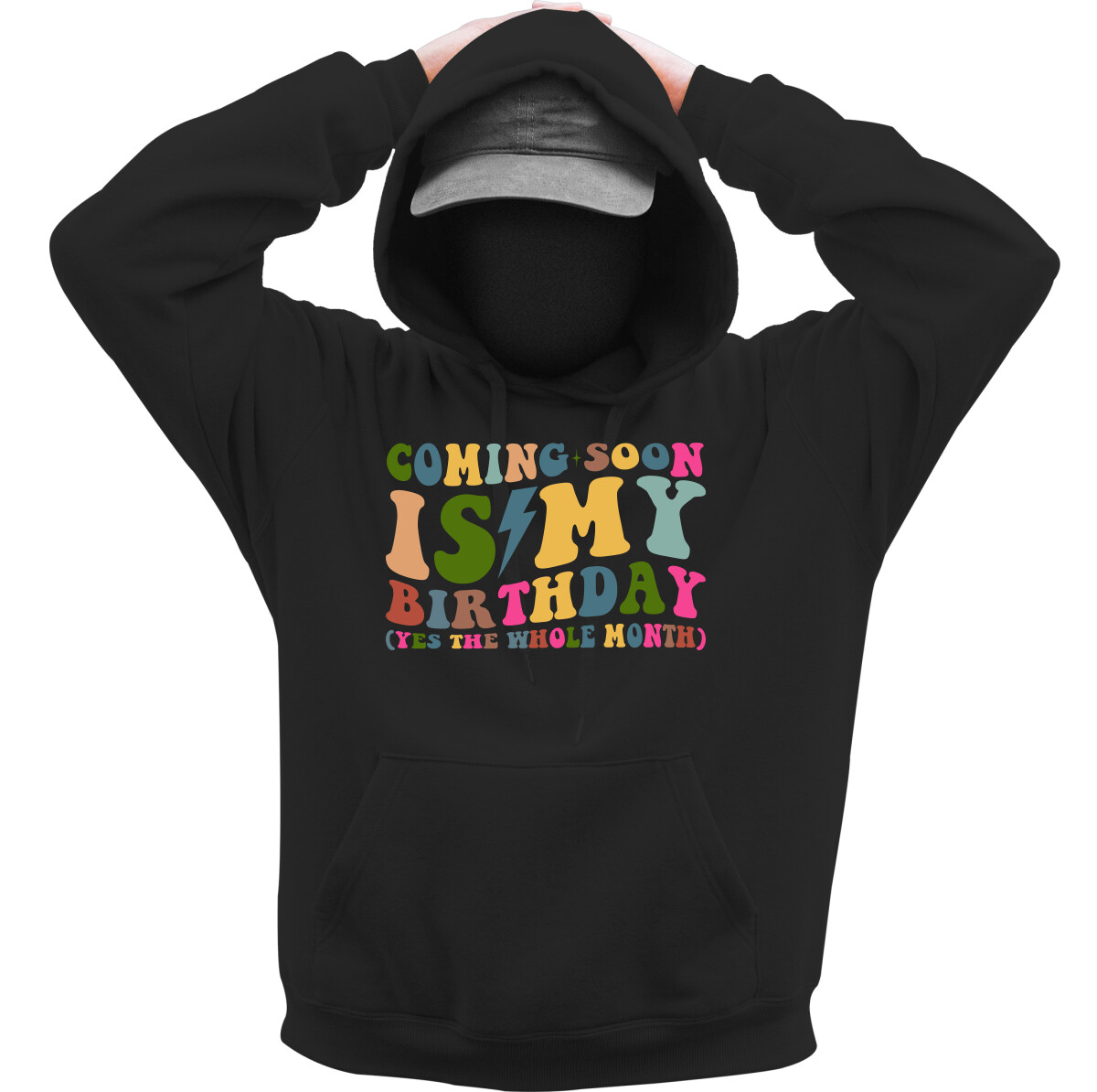 Kapucnis belebújós pulóver