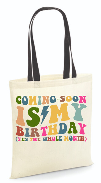 Vászontáska - színes fülű 