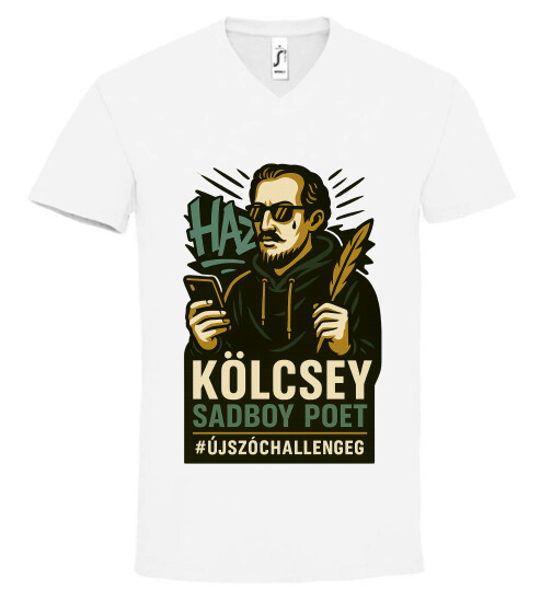 Unisex V nyakú póló