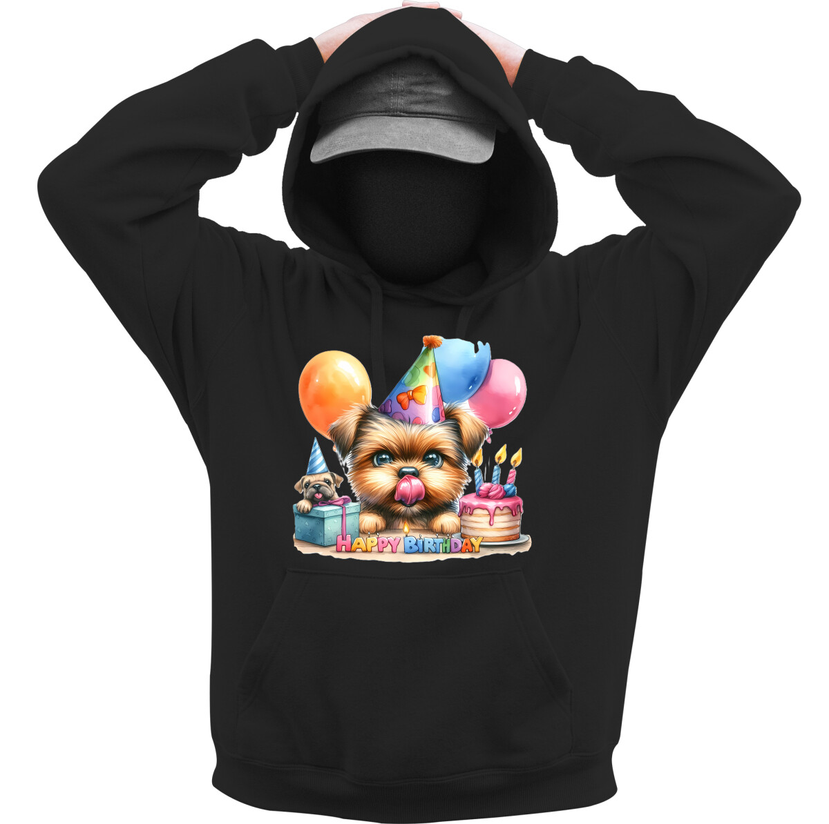 Kapucnis belebújós pulóver