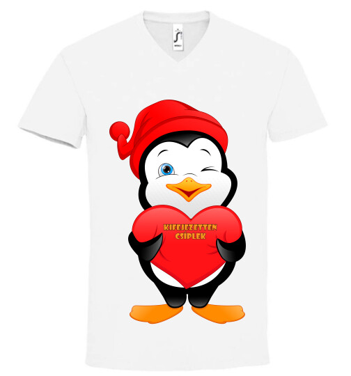 Unisex V nyakú póló