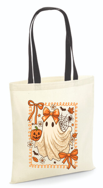 Vászontáska - színes fülű 