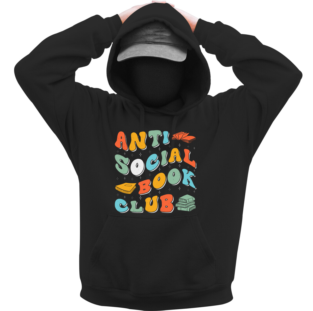 Kapucnis belebújós pulóver