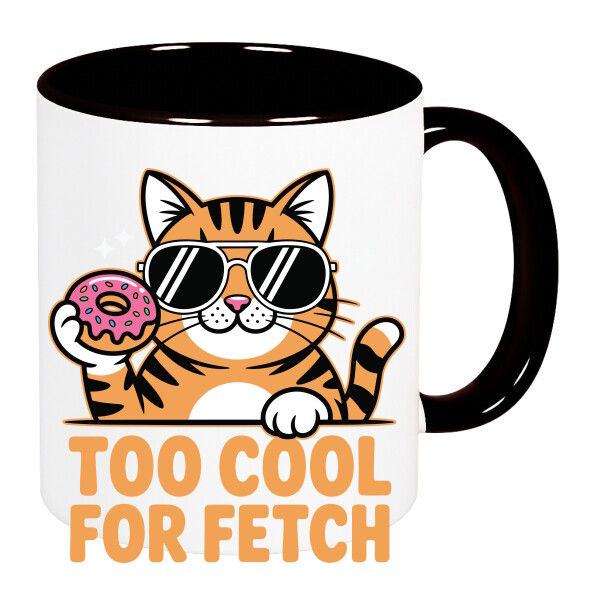 Színes fülű és belsejű bögre