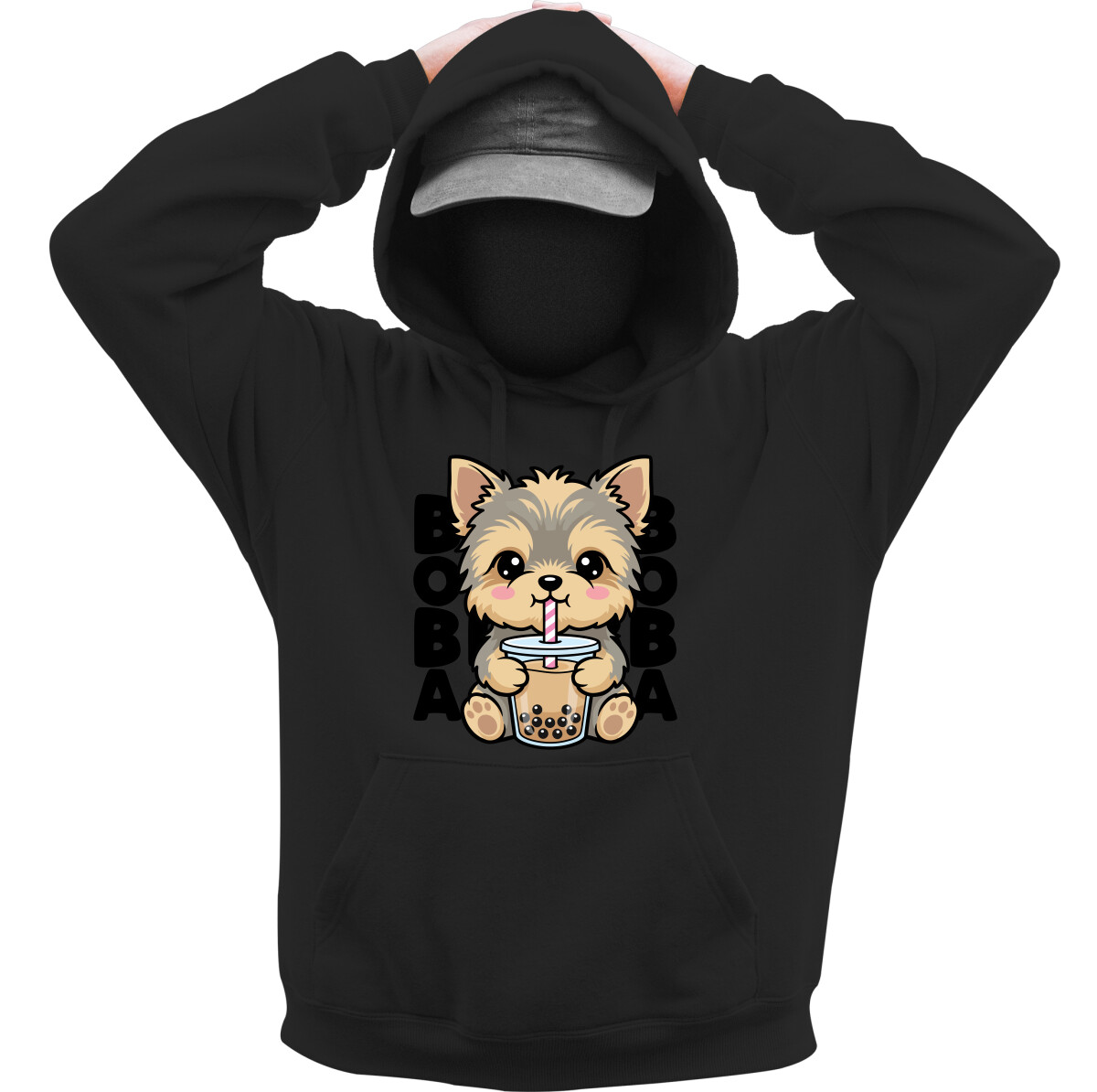 Kapucnis belebújós pulóver