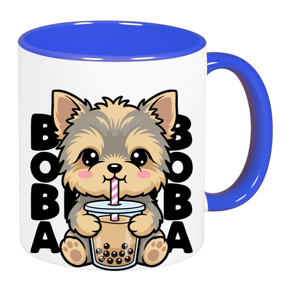 Színes fülű és belsejű bögre