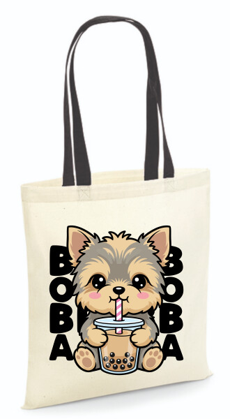 Vászontáska - színes fülű 