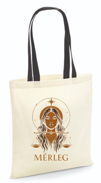 Vászontáska - színes fülű 