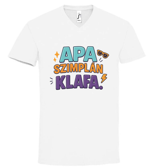 Unisex V nyakú póló