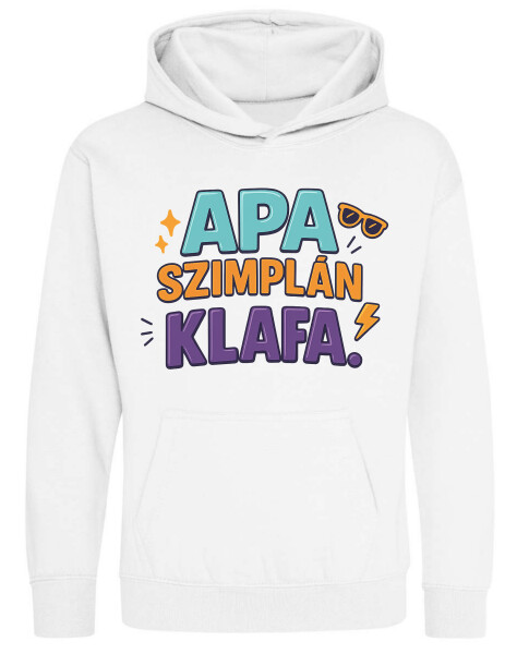 Kapucnis belebújós gyerek pulóver