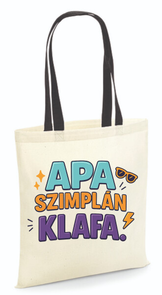 Vászontáska - színes fülű 