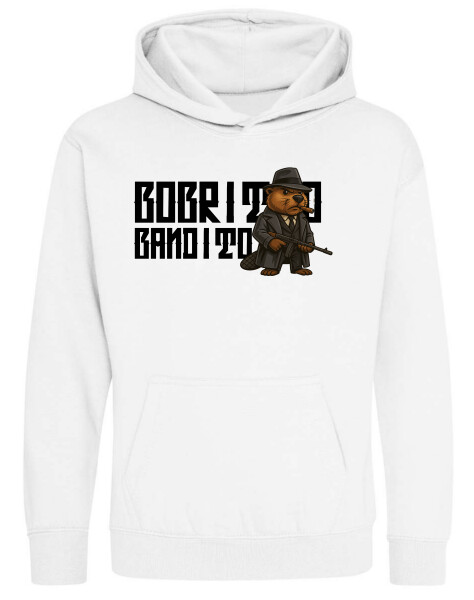 Kapucnis belebújós gyerek pulóver