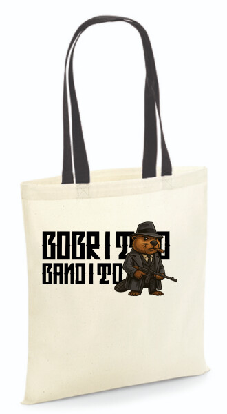 Vászontáska - színes fülű 