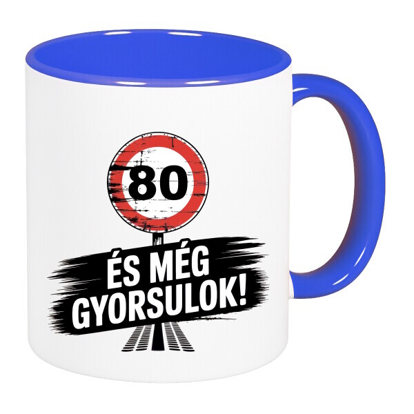 Színes fülű és belsejű bögre