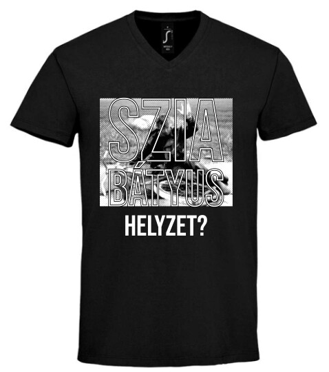 Unisex V nyakú póló