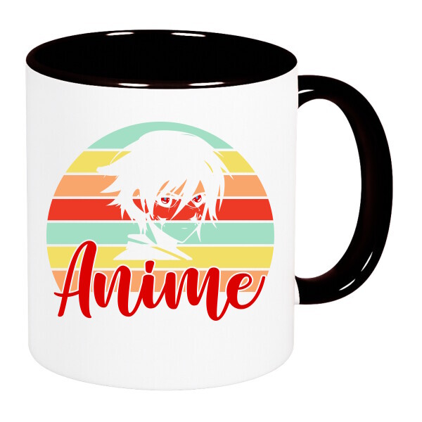 Színes fülű és belsejű bögre