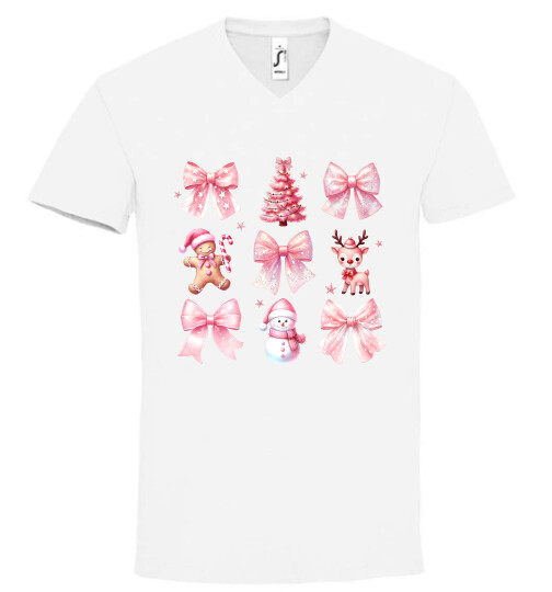 Unisex V nyakú póló