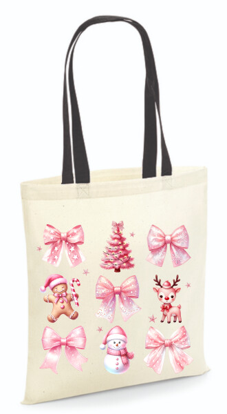 Vászontáska - színes fülű 