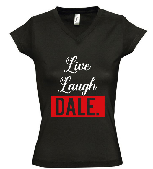 Női V nyakú póló