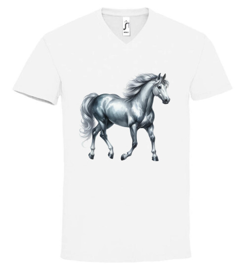 Unisex V nyakú póló