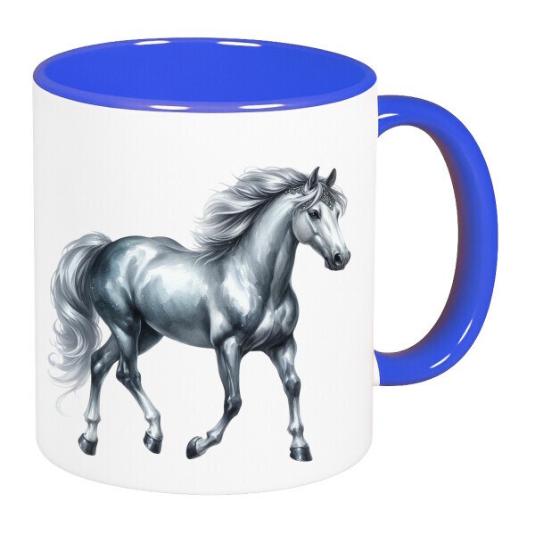 Színes fülű és belsejű bögre