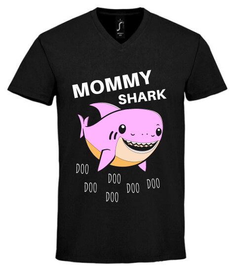 Unisex V nyakú póló