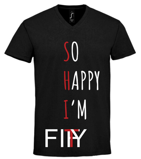 Unisex V nyakú póló