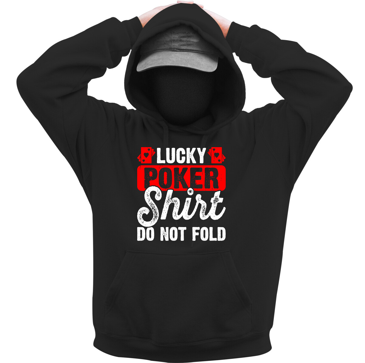 Kapucnis belebújós pulóver