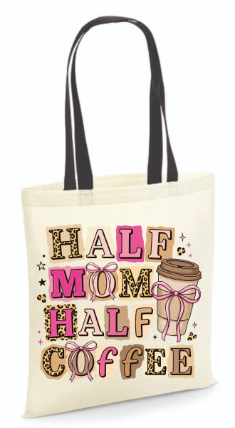 Vászontáska - színes fülű 