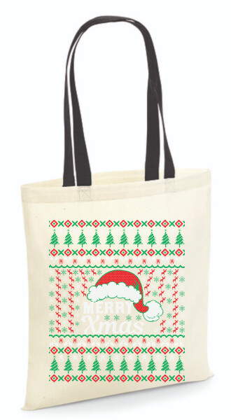 Vászontáska - színes fülű 