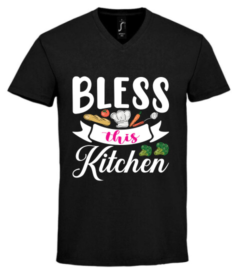 Unisex V nyakú póló