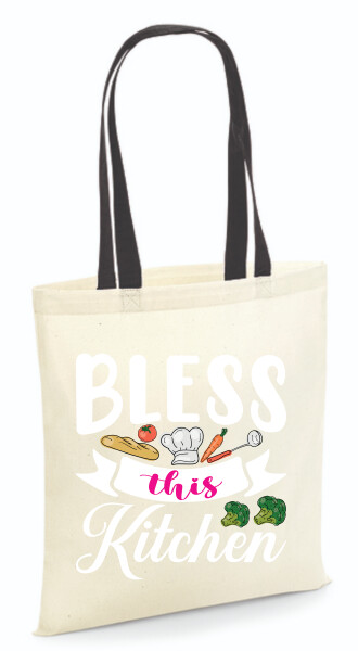 Vászontáska - színes fülű 