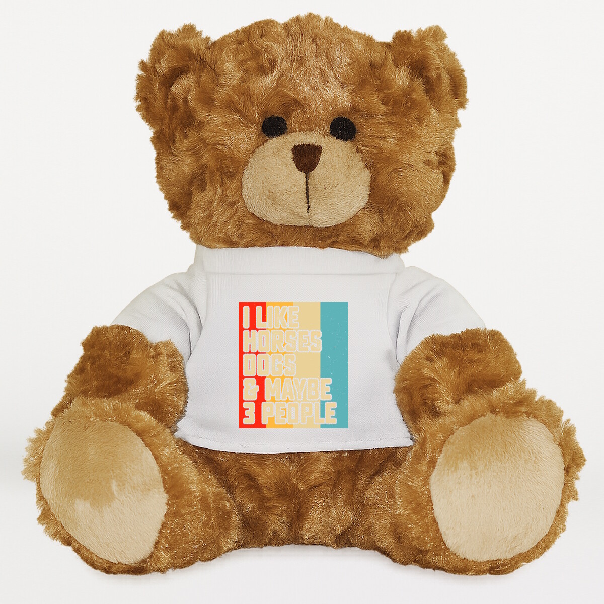 Plüssmaci egyedi pólóval