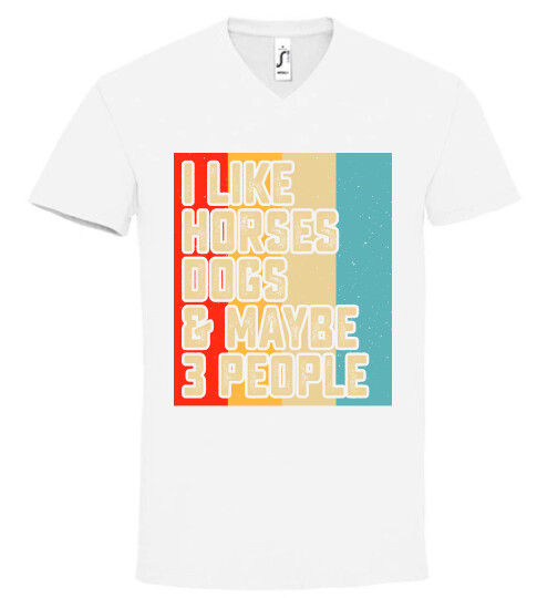 Unisex V nyakú póló