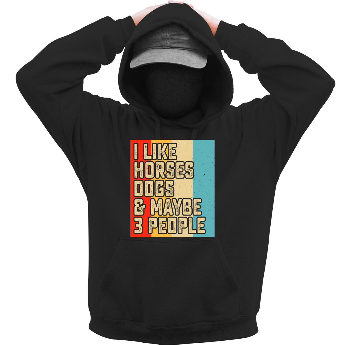 Kapucnis belebújós pulóver