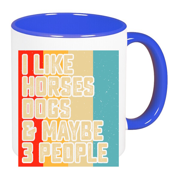 Színes fülű és belsejű bögre