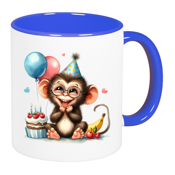 Színes fülű és belsejű bögre