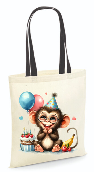 Vászontáska - színes fülű 