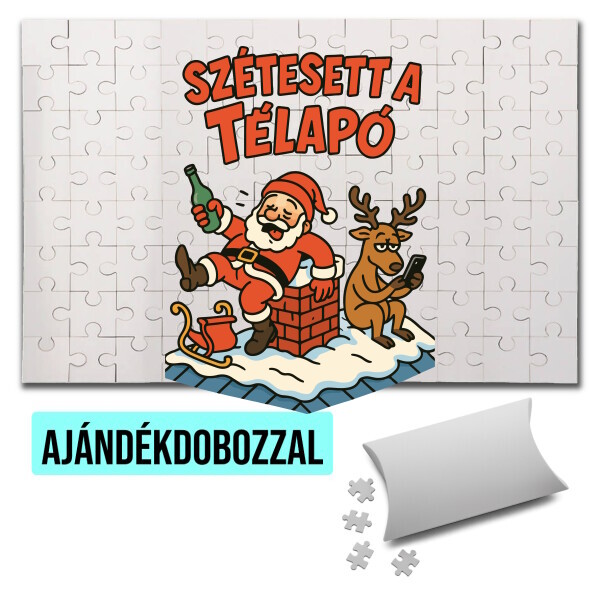 Puzzle - kirakó ajándékdobozzal