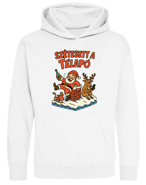 Kapucnis belebújós gyerek pulóver