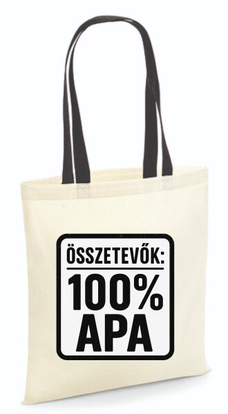 Vászontáska - színes fülű 