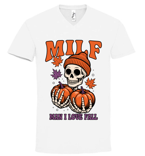 Unisex V nyakú póló