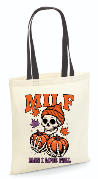 Vászontáska - színes fülű 